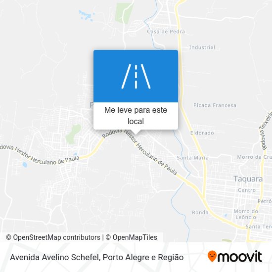 Avenida Avelino Schefel mapa