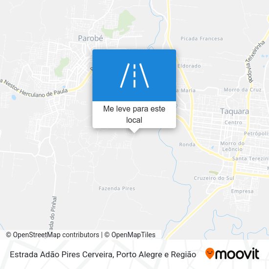 Estrada Adão Pires Cerveira mapa