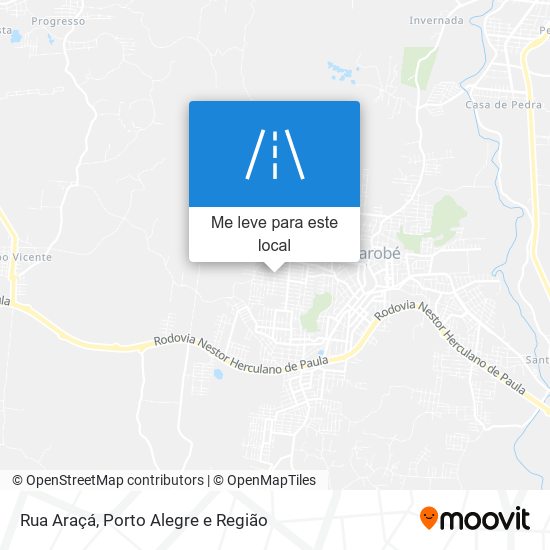 Rua Araçá mapa