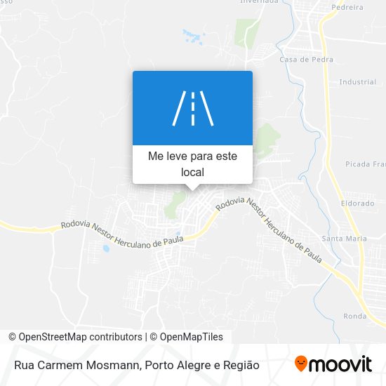 Rua Carmem Mosmann mapa