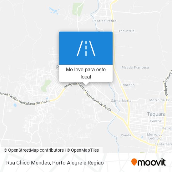 Rua Chico Mendes mapa