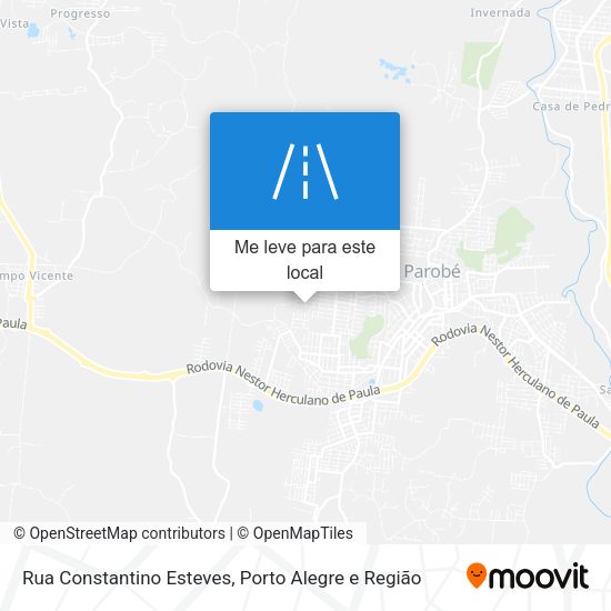 Rua Constantino Esteves mapa