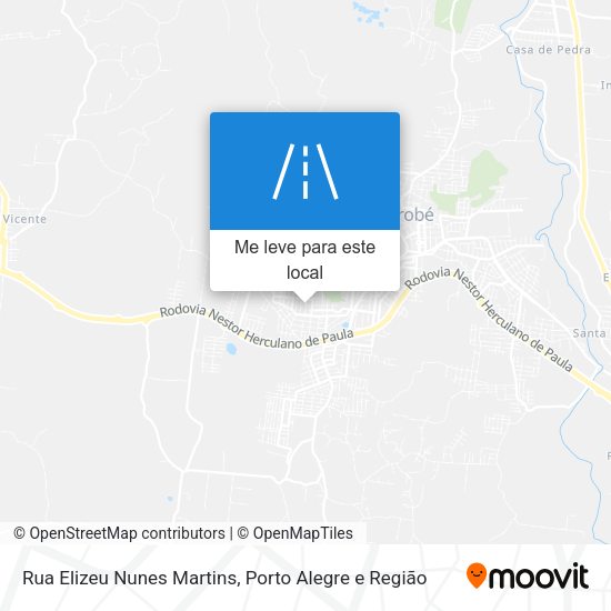 Rua Elizeu Nunes Martins mapa