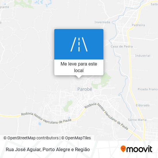 Rua José Aguiar mapa