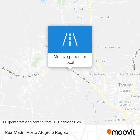 Rua Madri mapa