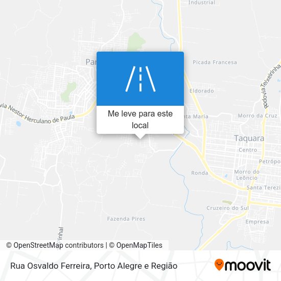 Rua Osvaldo Ferreira mapa