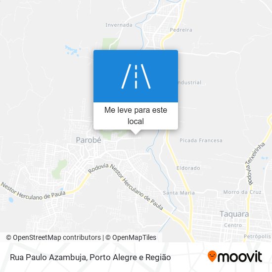 Rua Paulo Azambuja mapa