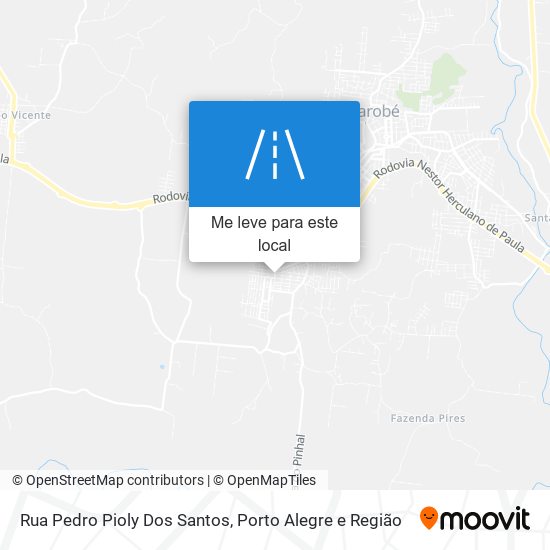 Rua Pedro Pioly Dos Santos mapa