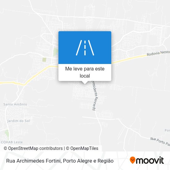 Rua Archimedes Fortini mapa