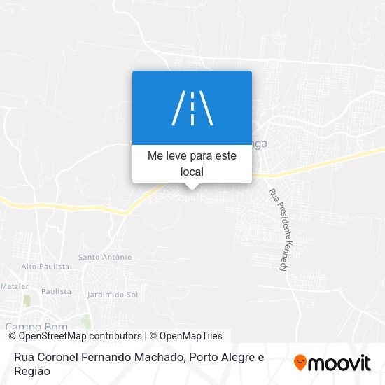 Rua Coronel Fernando Machado mapa