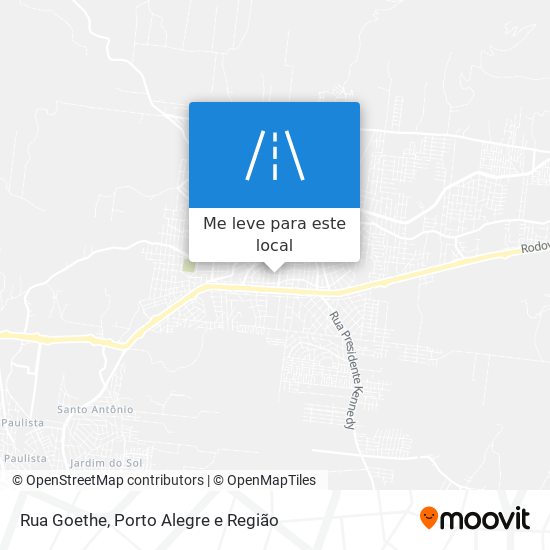 Rua Goethe mapa