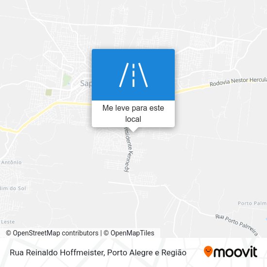 Rua Reinaldo Hoffmeister mapa