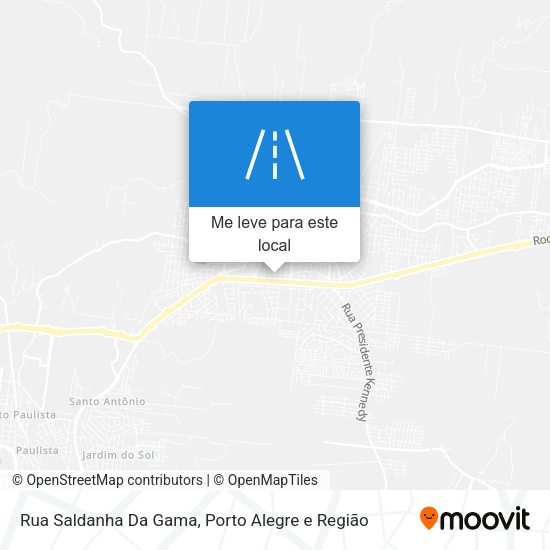 Rua Saldanha Da Gama mapa
