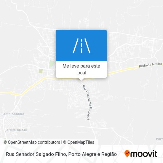 Rua Senador Salgado Filho mapa