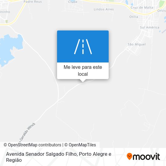 Avenida Senador Salgado Filho mapa
