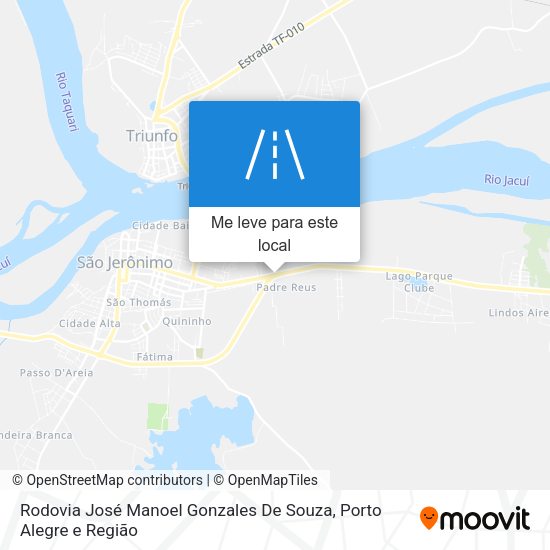 Rodovia José Manoel Gonzales De Souza mapa