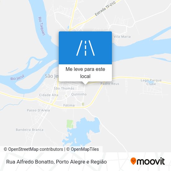 Rua Alfredo Bonatto mapa