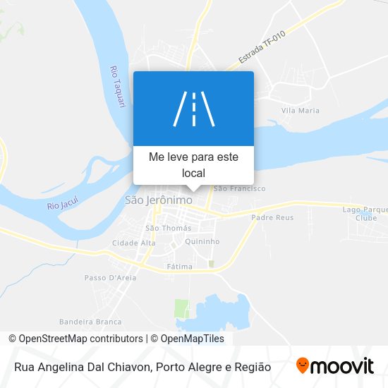 Rua Angelina Dal Chiavon mapa