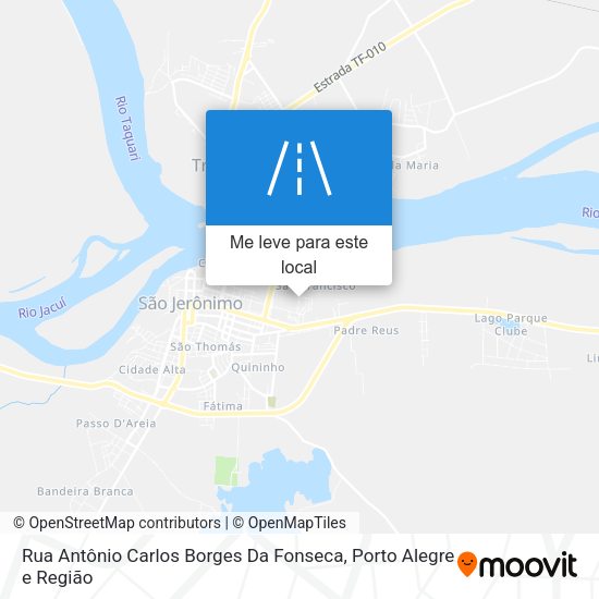 Rua Antônio Carlos Borges Da Fonseca mapa