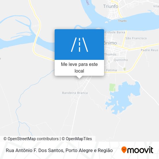 Rua Antônio F. Dos Santos mapa