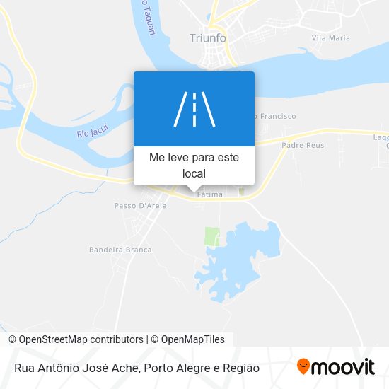 Rua Antônio José Ache mapa