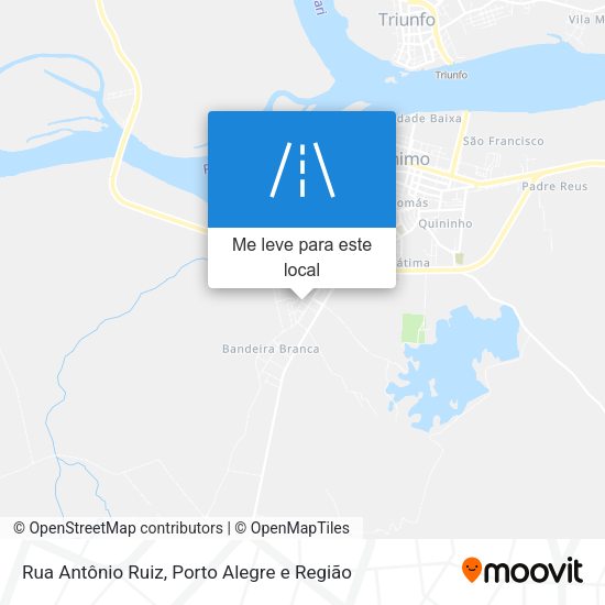 Rua Antônio Ruiz mapa