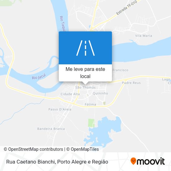 Rua Caetano Bianchi mapa