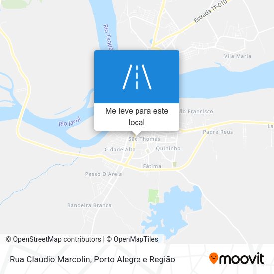 Rua Claudio Marcolin mapa