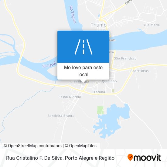 Rua Cristalino F. Da Silva mapa