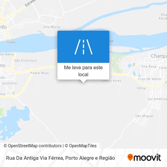 Rua Da Antiga Via Férrea mapa