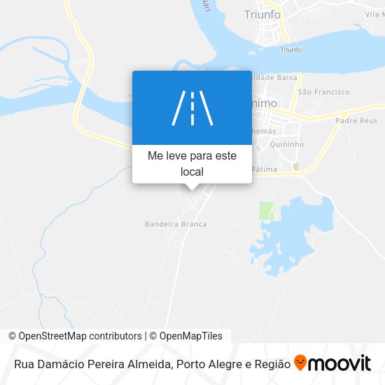 Rua Damácio Pereira Almeida mapa