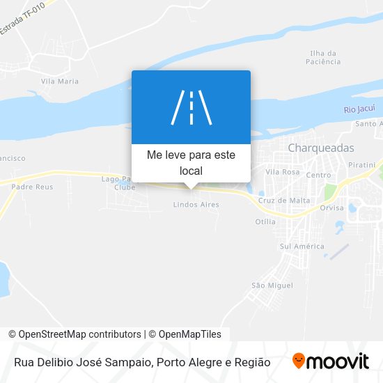 Rua Delibio José Sampaio mapa