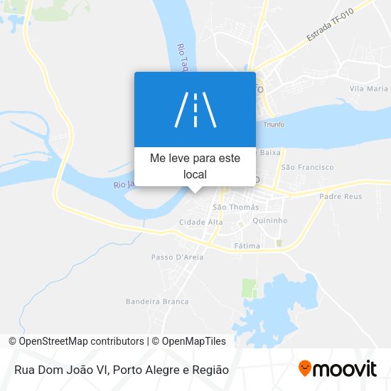 Rua Dom João VI mapa
