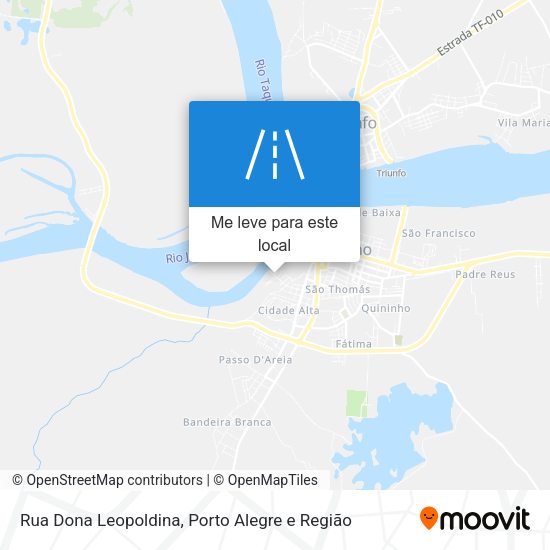 Rua Dona Leopoldina mapa