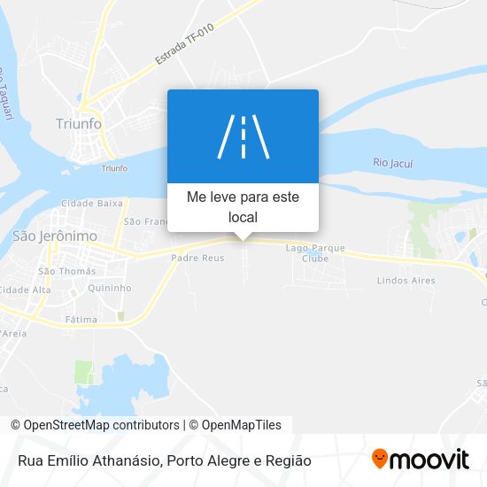 Rua Emílio Athanásio mapa