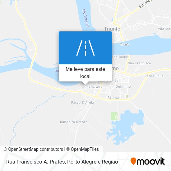 Rua Franscisco A. Prates mapa