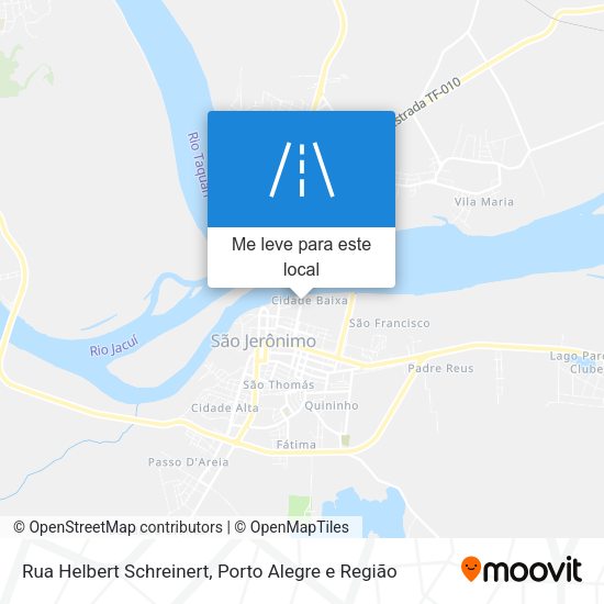 Rua Helbert Schreinert mapa
