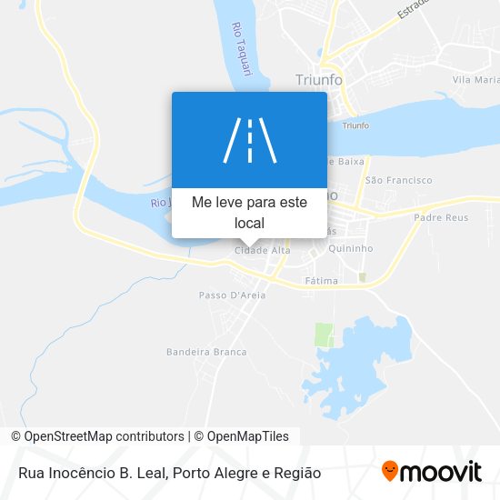 Rua Inocêncio B. Leal mapa