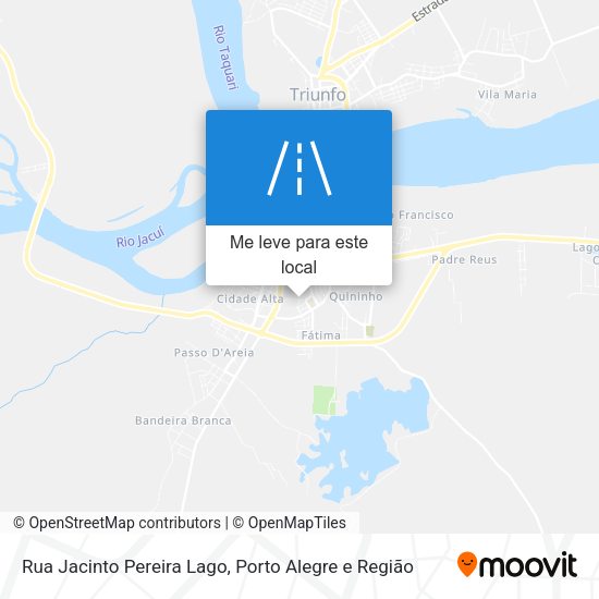 Rua Jacinto Pereira Lago mapa