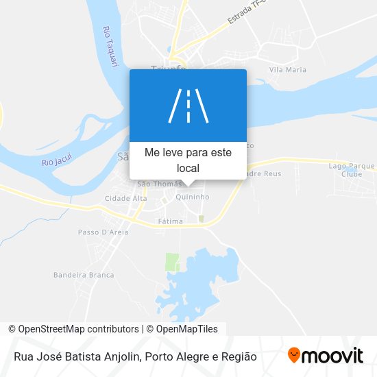 Rua José Batista Anjolin mapa