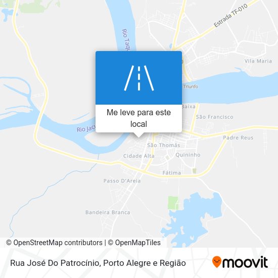 Rua José Do Patrocínio mapa