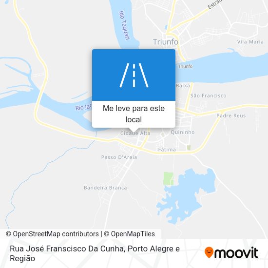Rua José Franscisco Da Cunha mapa