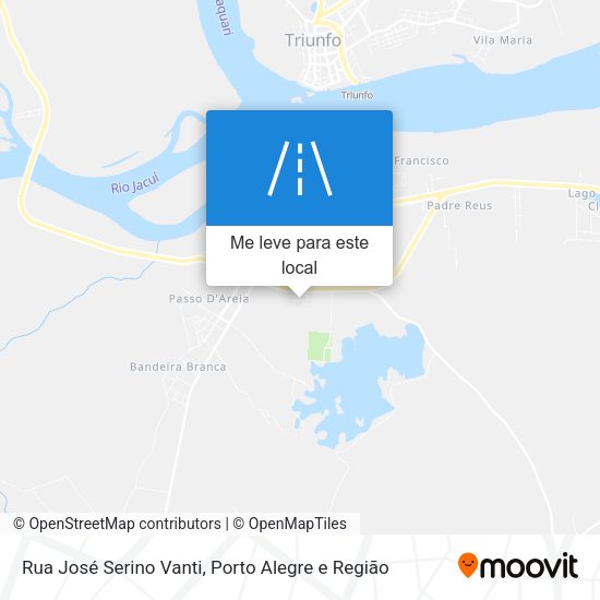 Rua José Serino Vanti mapa
