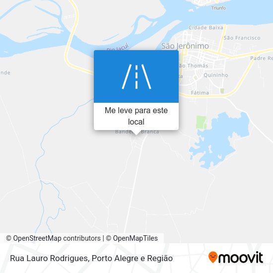 Rua Lauro Rodrigues mapa