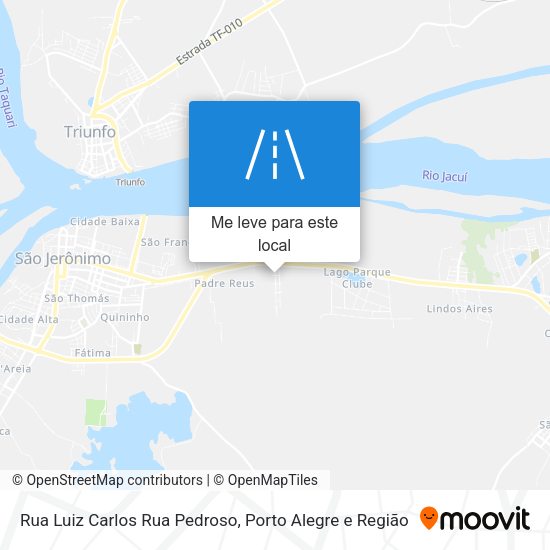 Rua Luiz Carlos Rua Pedroso mapa