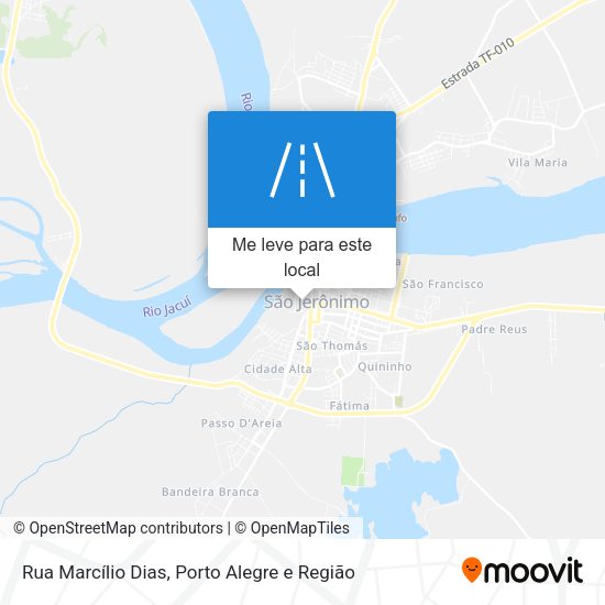 Rua Marcílio Dias mapa