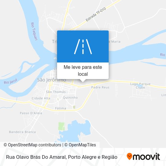 Rua Olavo Brás Do Amaral mapa