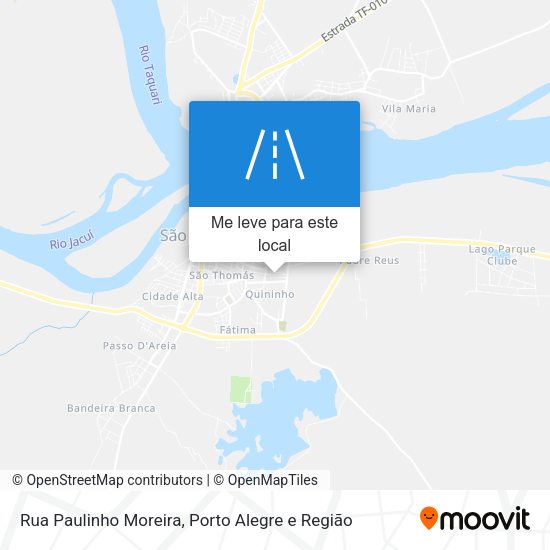 Rua Paulinho Moreira mapa