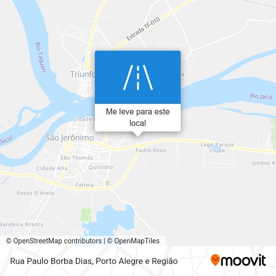 Rua Paulo Borba Dias mapa