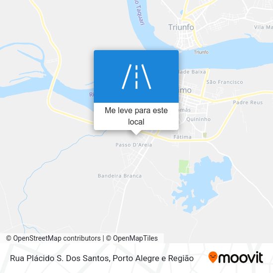 Rua Plácido S. Dos Santos mapa